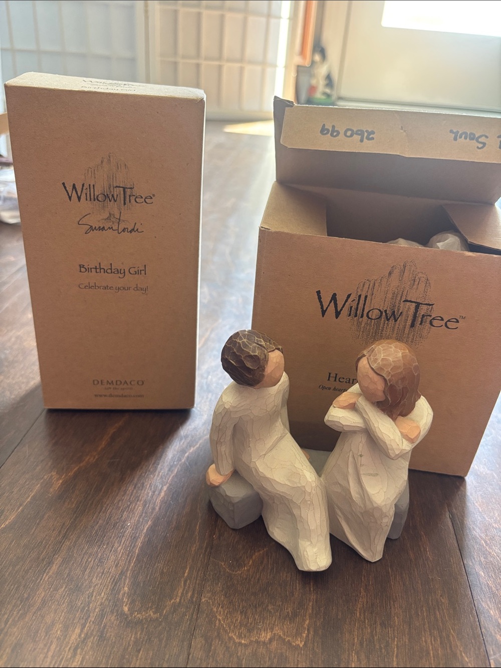 NWT 2 willow tree - birthday girl and heart and soul